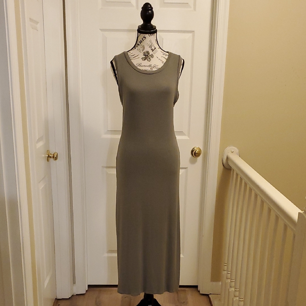 Bodicon Olive Maxi Dress Sz L